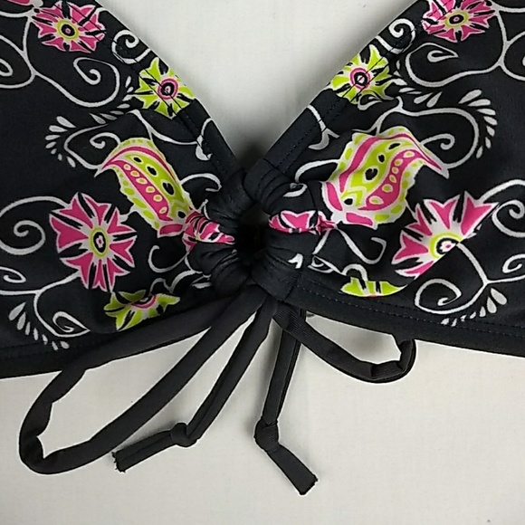 Athleta Floral Keyhole Bathing Suit Top - Picture 3 of 6